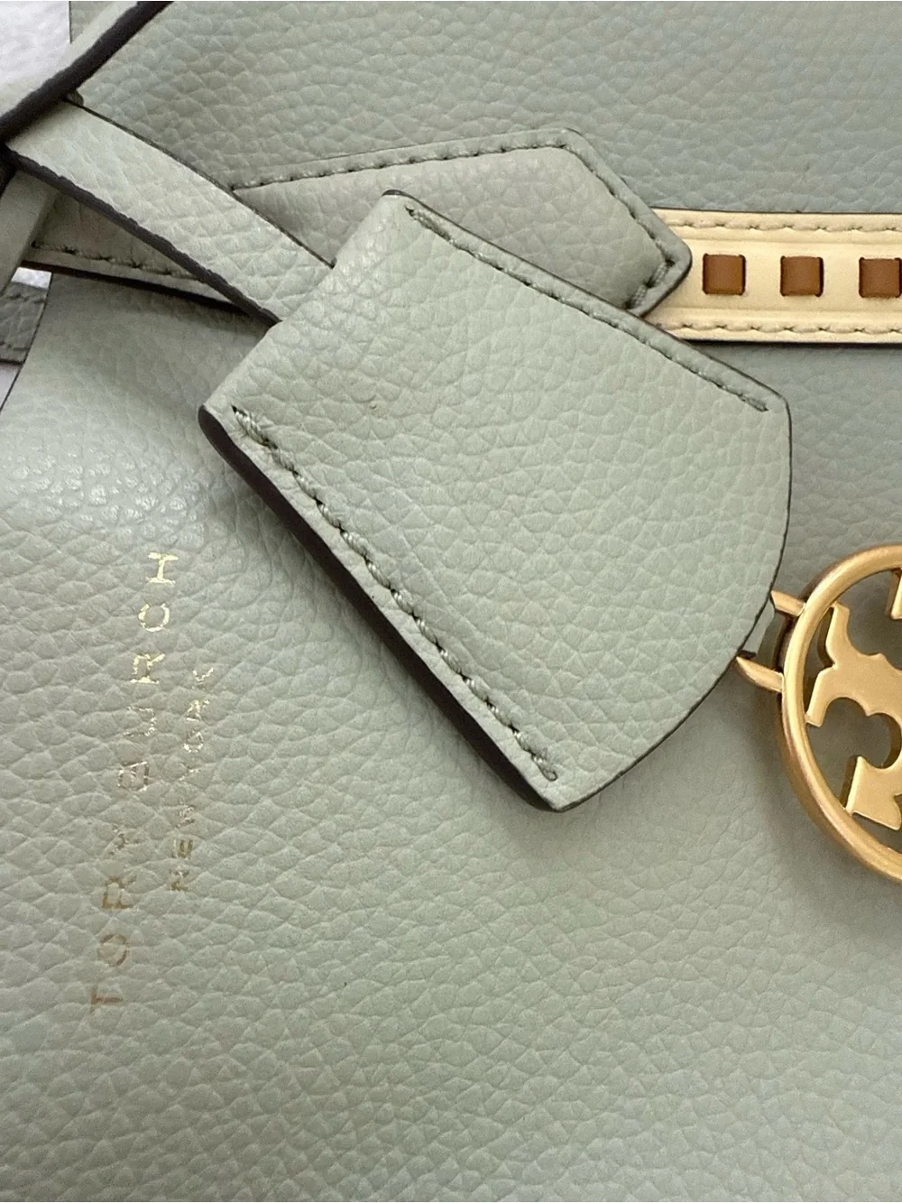 TORY BURCH PERRY PICK-STITCH SMALL TRIPLE-COMPARTMENT TOTE CROSSBODY
